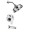 Tub and Shower Faucet Set with Rain Shower Head